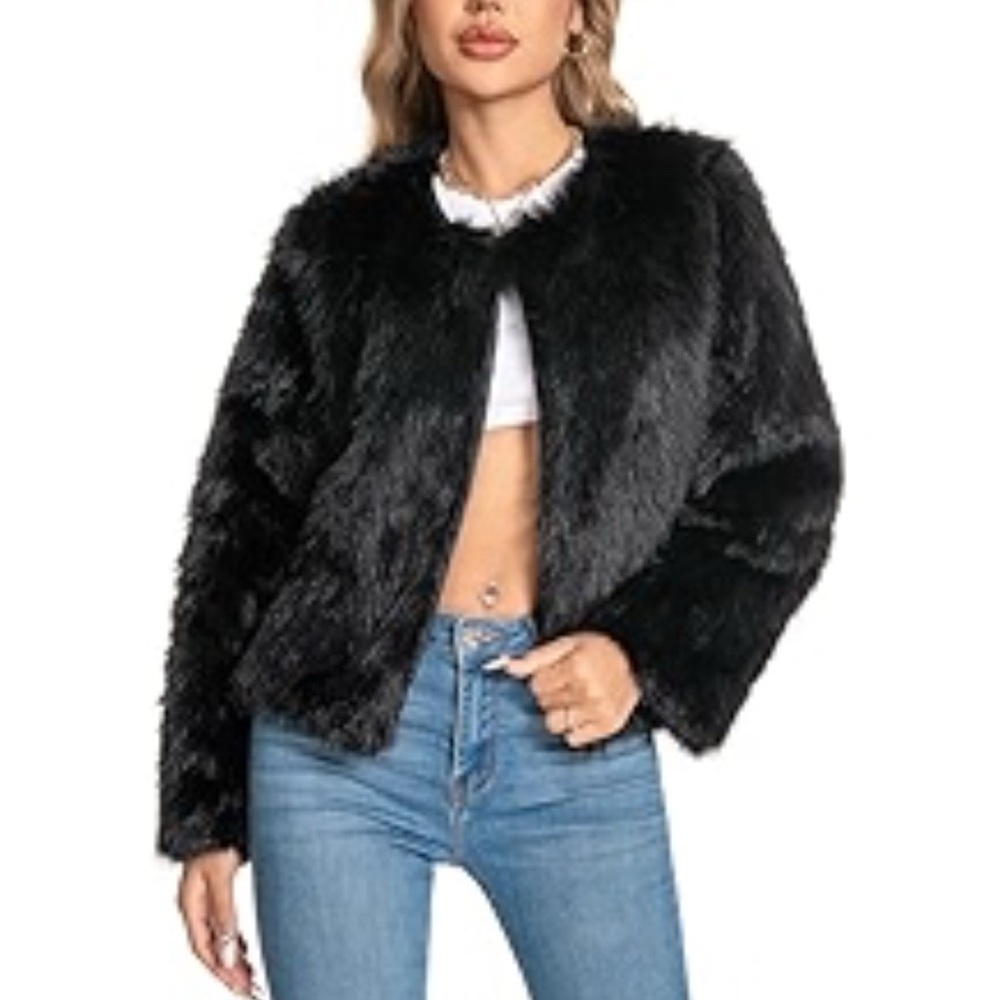 Talula Black Teddy Jacket size S - Picture 1 of 10